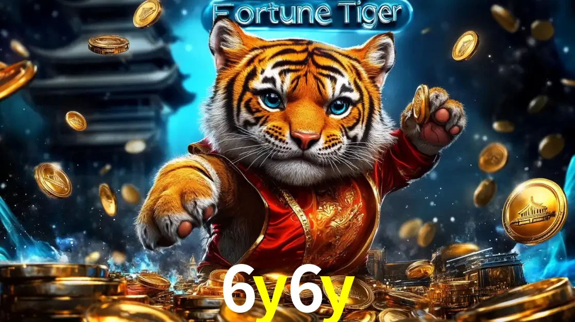 Imagem promocional do jogo de slot Fortune Tiger, com um tigre majestoso em traje tradicional cercado por uma fortuna em moedas de ouro, disponível agora no cassino 6y6y.